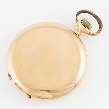 Pocket watch, 14K gold, 50.5 mm.