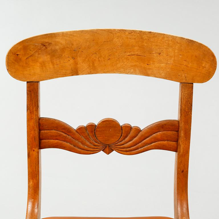 Four Biedermeier-style chairs, second half of the 19th century.