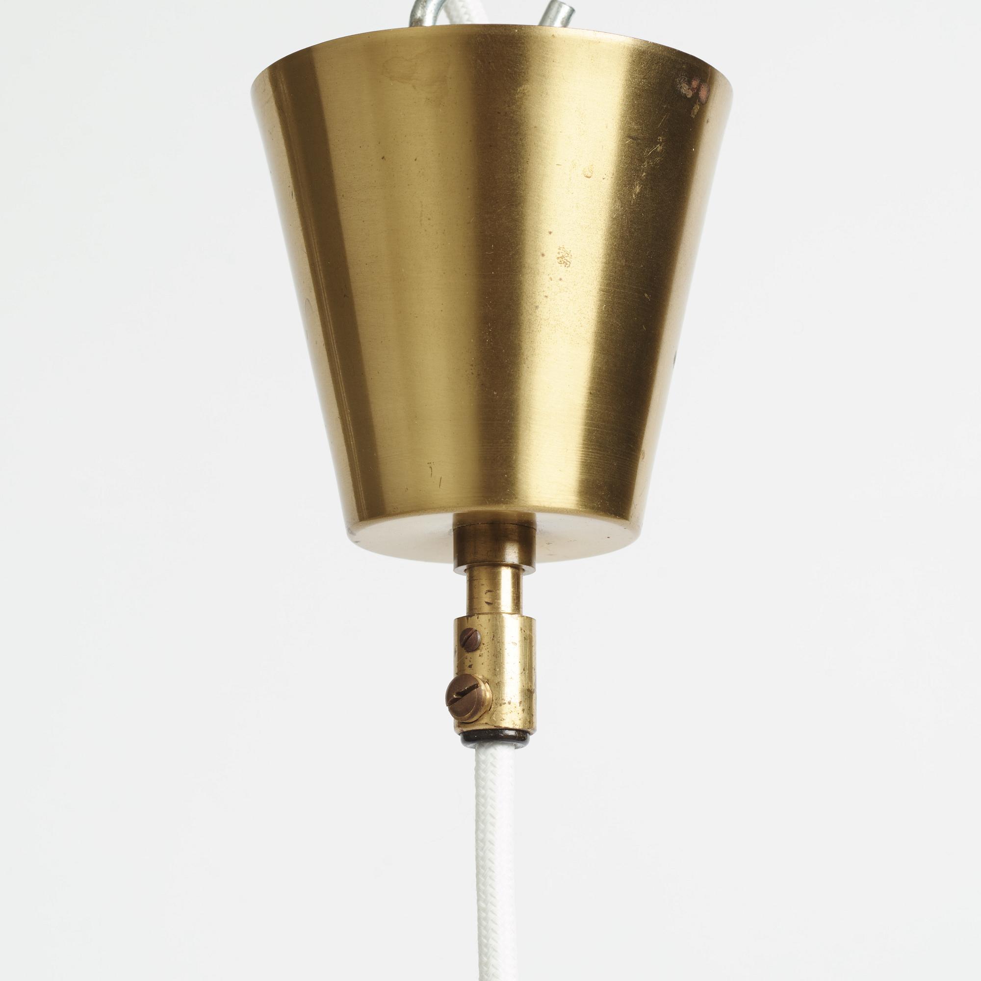 Einar Bäckströms Metallvarufabrik, a model "5416" ceiling lamp, Malmö, Sweden, 1950's.