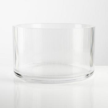 Lena Bergström, bowl, glass, Orrefors, 2007.