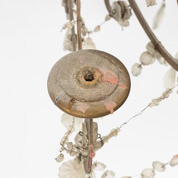 A pair of mirror wall sconces, second half of the 20th Century.