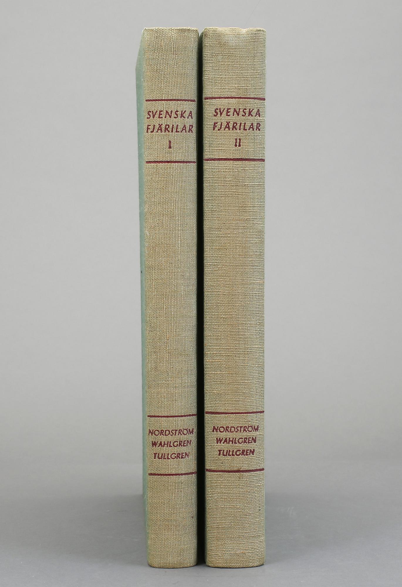 SVENSKA FJÄRILAR, I-II, 2 vol, Nordström, Wahlgren, Tullgren, Stockholm 1941.