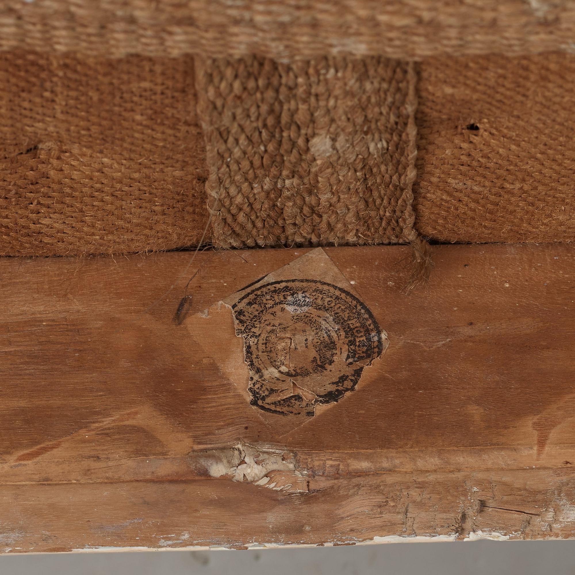 A pair of late Gustavian armchairs by E Öhrmark, master 1777.