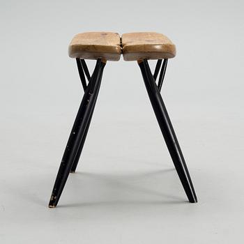 ILMARI TAPIOVAARA, stool, "Pirkka", Laukaan Puu, mid 1900.