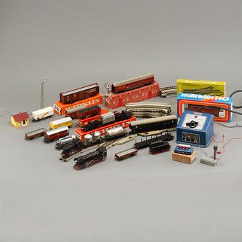 TÅGBANEDELAR och LOK, Märklin, 1900-talets andra hälft.