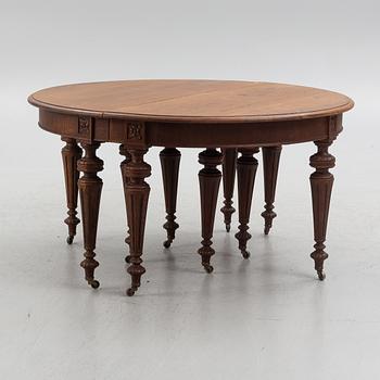 Matbord, gustaviansk stil, omkring 1900.