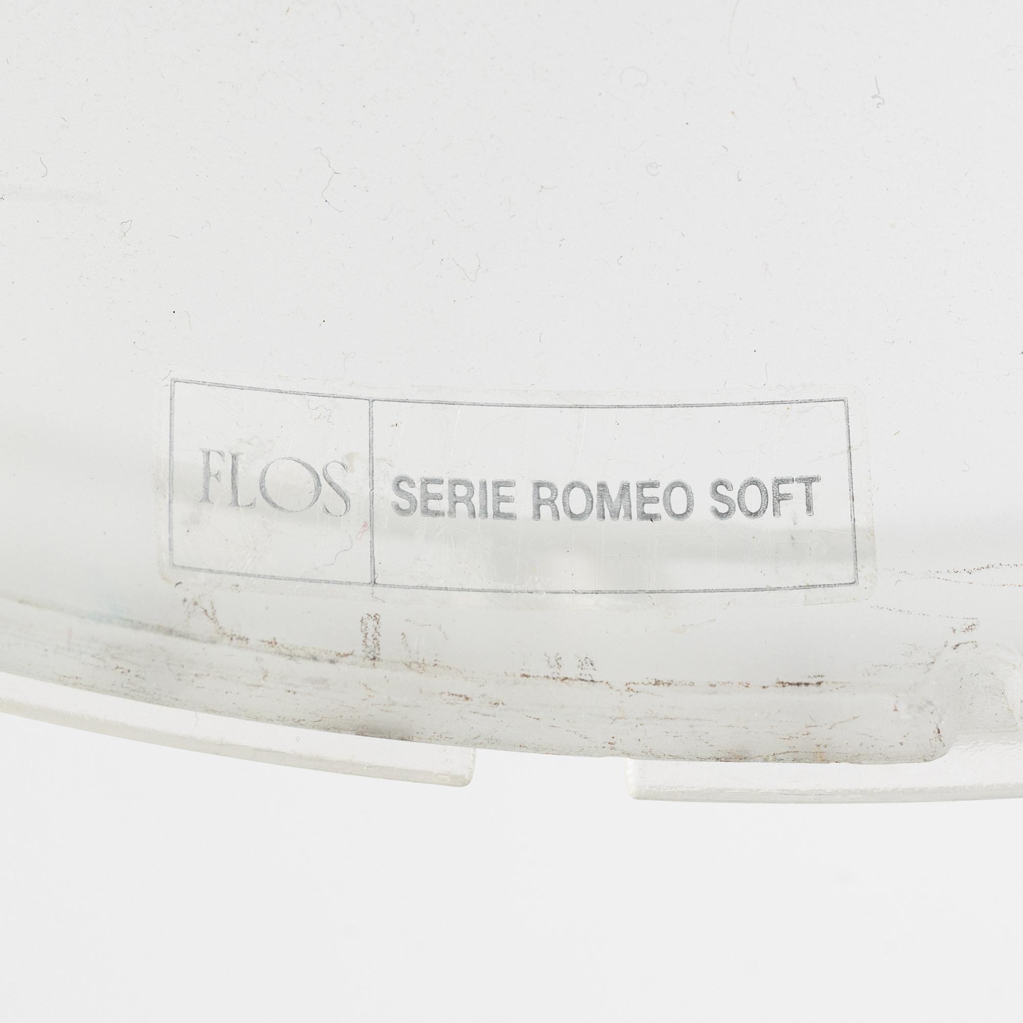 Philippe Starck, table lamps, a pair, "Romeo Soft", Flos, Italy.