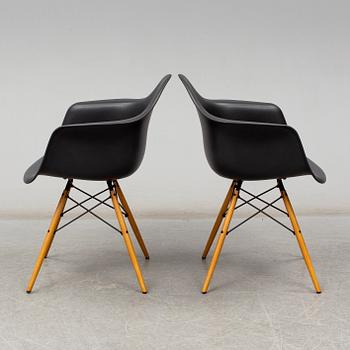 CHARLES & RAY EAMES, a pair of 'DAW' armchairs, Vitra, 2017.