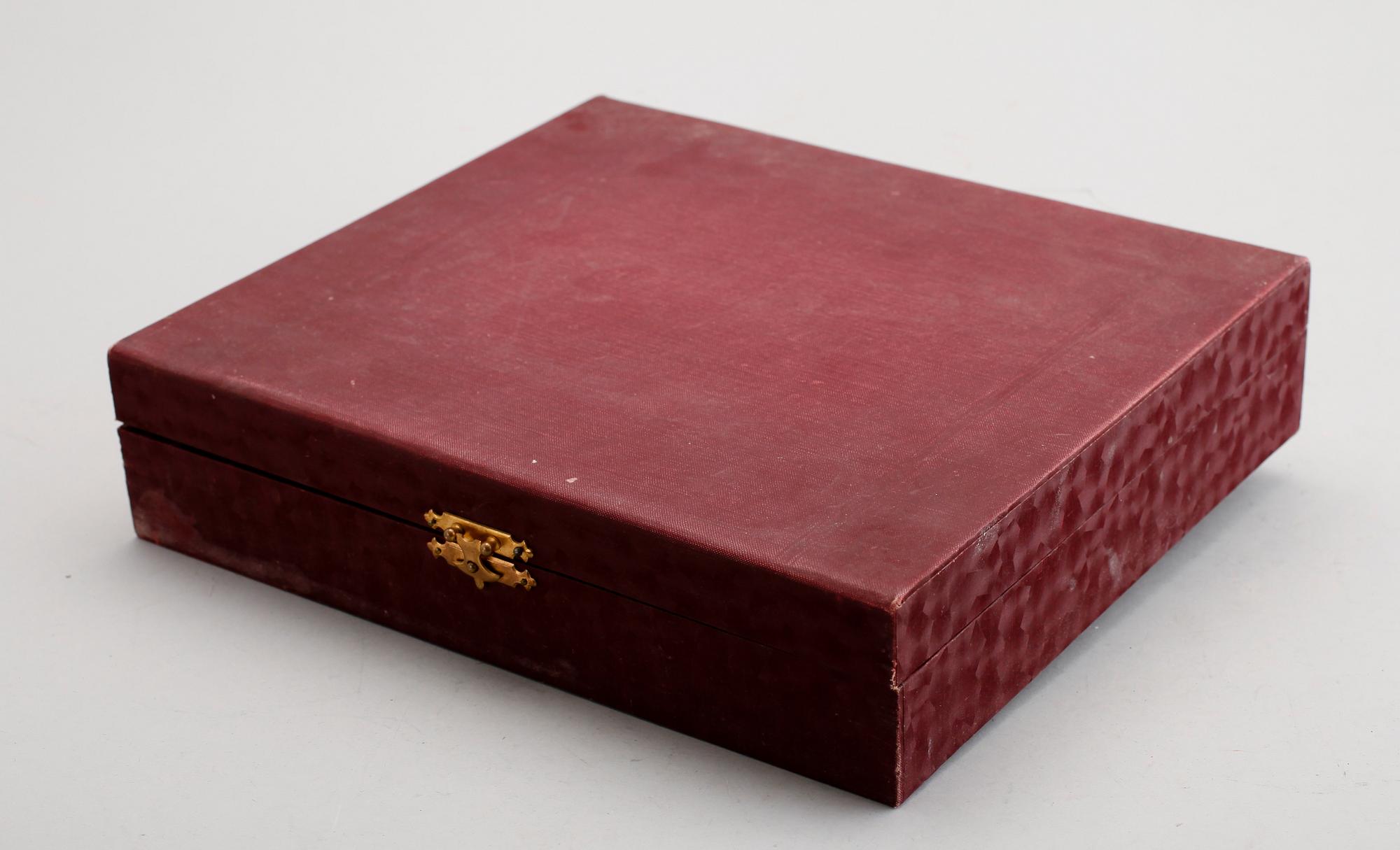 MATSKEDAR, 12 st, silver, GAB, Stockholm 1907/1908. Tot vikt ca 726 g.