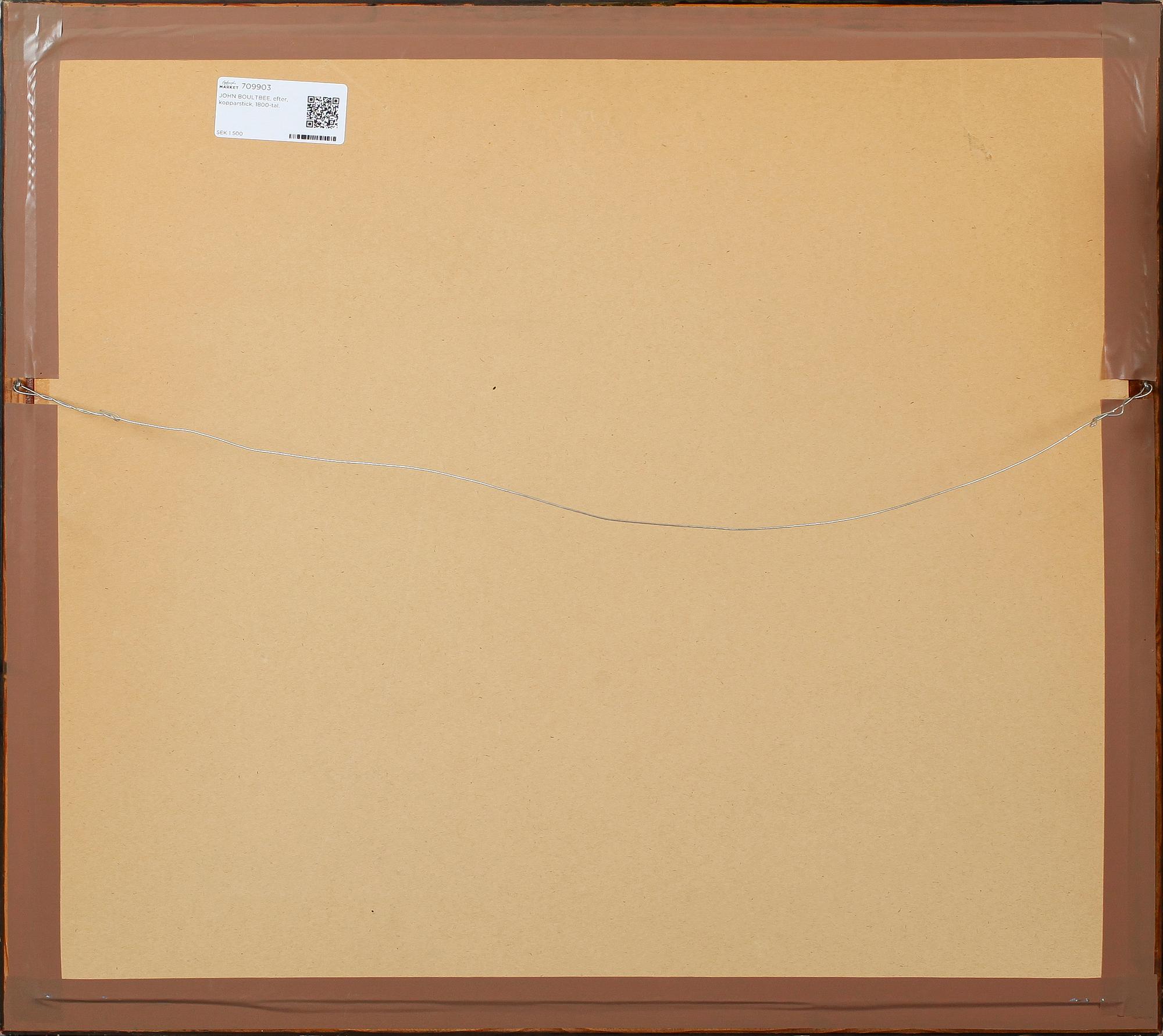 JOHN BOULTBEE, efter, kopparstick, 1800-tal.