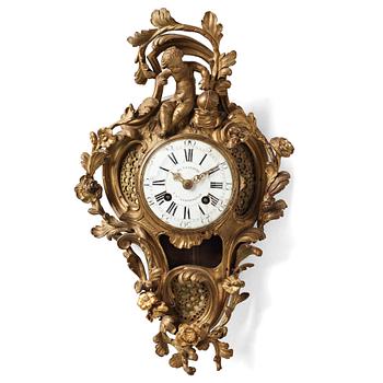 117. A De Saint Pere Louis XV 18th century mantel clock.