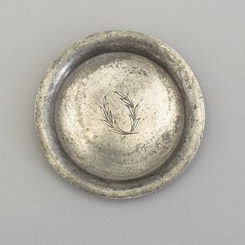 Five coasters, a vase, a bowl,  and an ashtray by Firma Svenskt Tenn first half of 20th centuty.