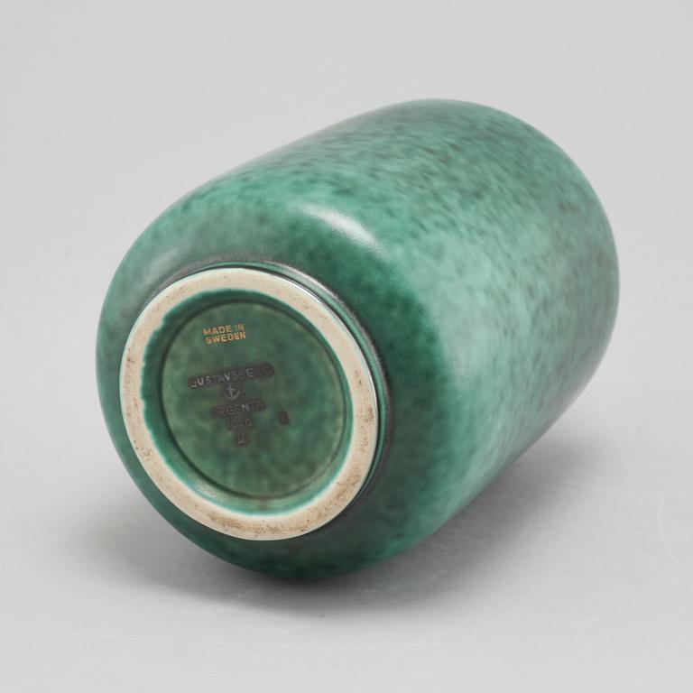 WILHELM KÅGE, "Argenta" vas, stengods, Gustavsberg, 1948.