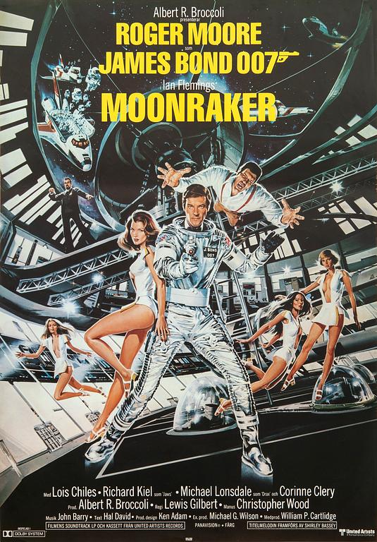 Filmaffisch James Bond "Moonraker".