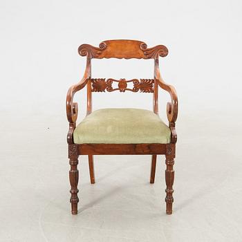 Karmstol senempire 1800-talets mitt.