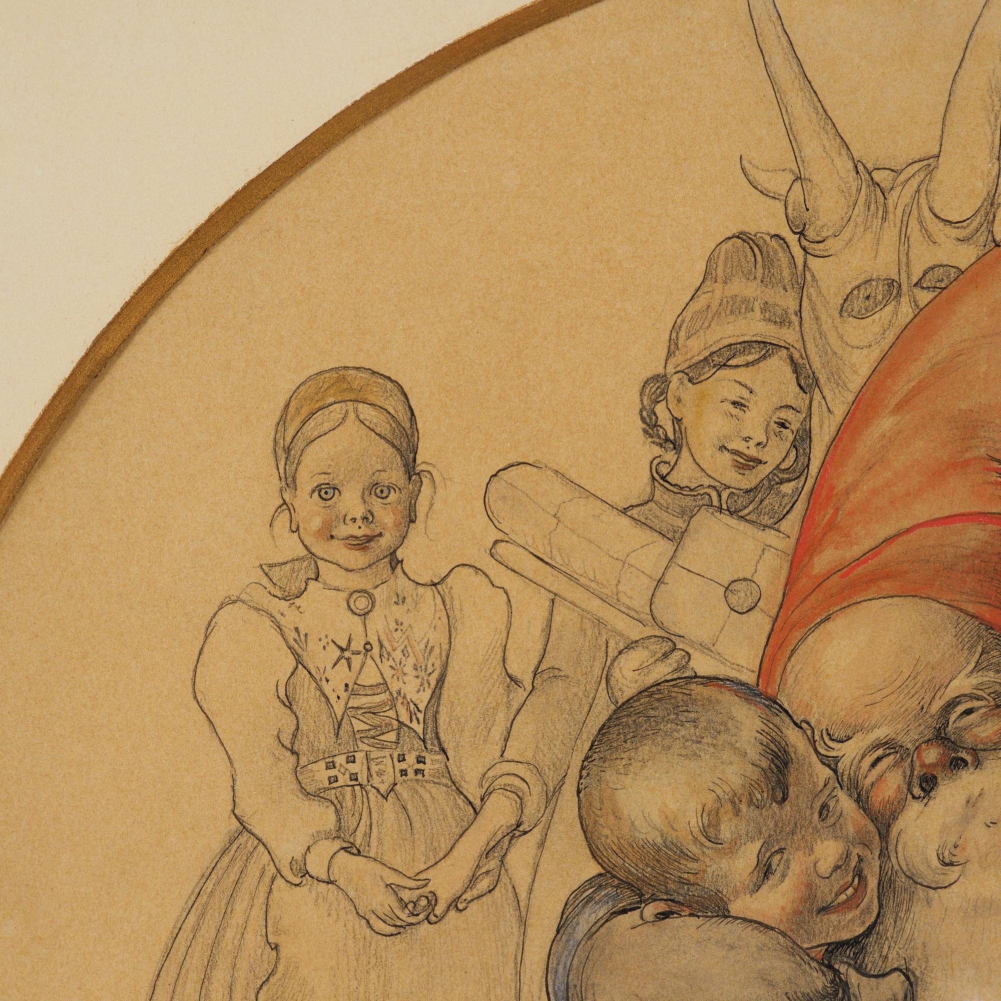 Carl Larsson, "Jultomten".