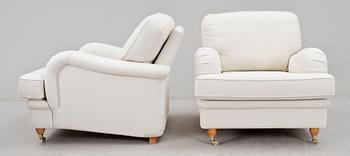 FÅTÖLJER, ett par, Howardmodell, 2000-tal.