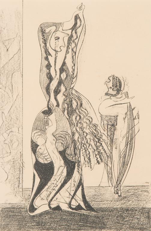 Max Ernst, litografi, signerad och numrerad 164/200.