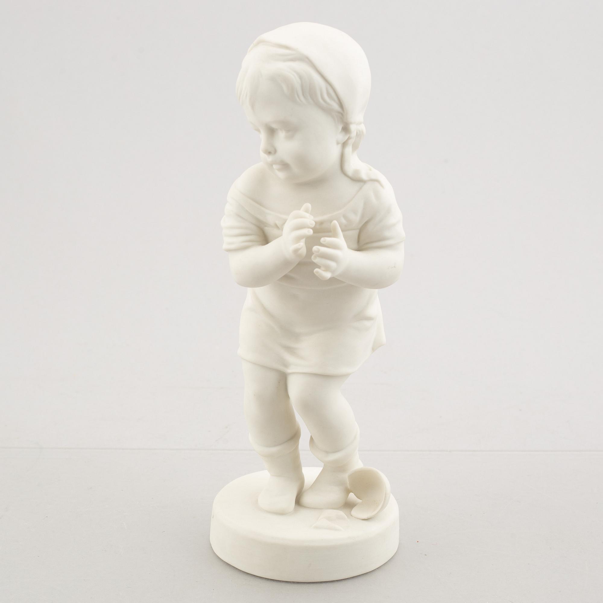 Three figurines, Gustafsberg, circa 1900.