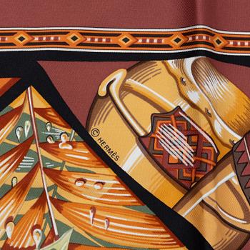 Hermès, scarf "Au Son du Tam-Tam".