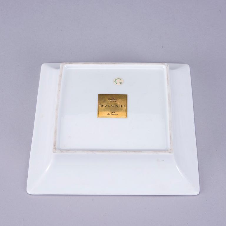 SERVISDELAR, 2 st, porslin, "Frutta Alla Finestra", Rosenthal BVLGARI.