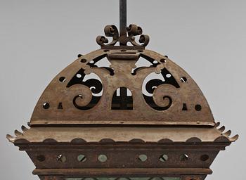 TAKLYKTA, järn och blyinfattat glas, 1900-talets första hälft.