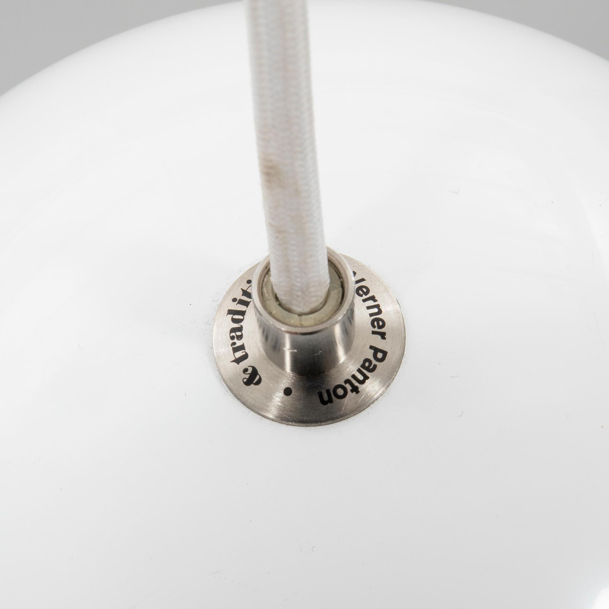 Verner Panton, a pair of "Flowerpot" ceiling pendants.