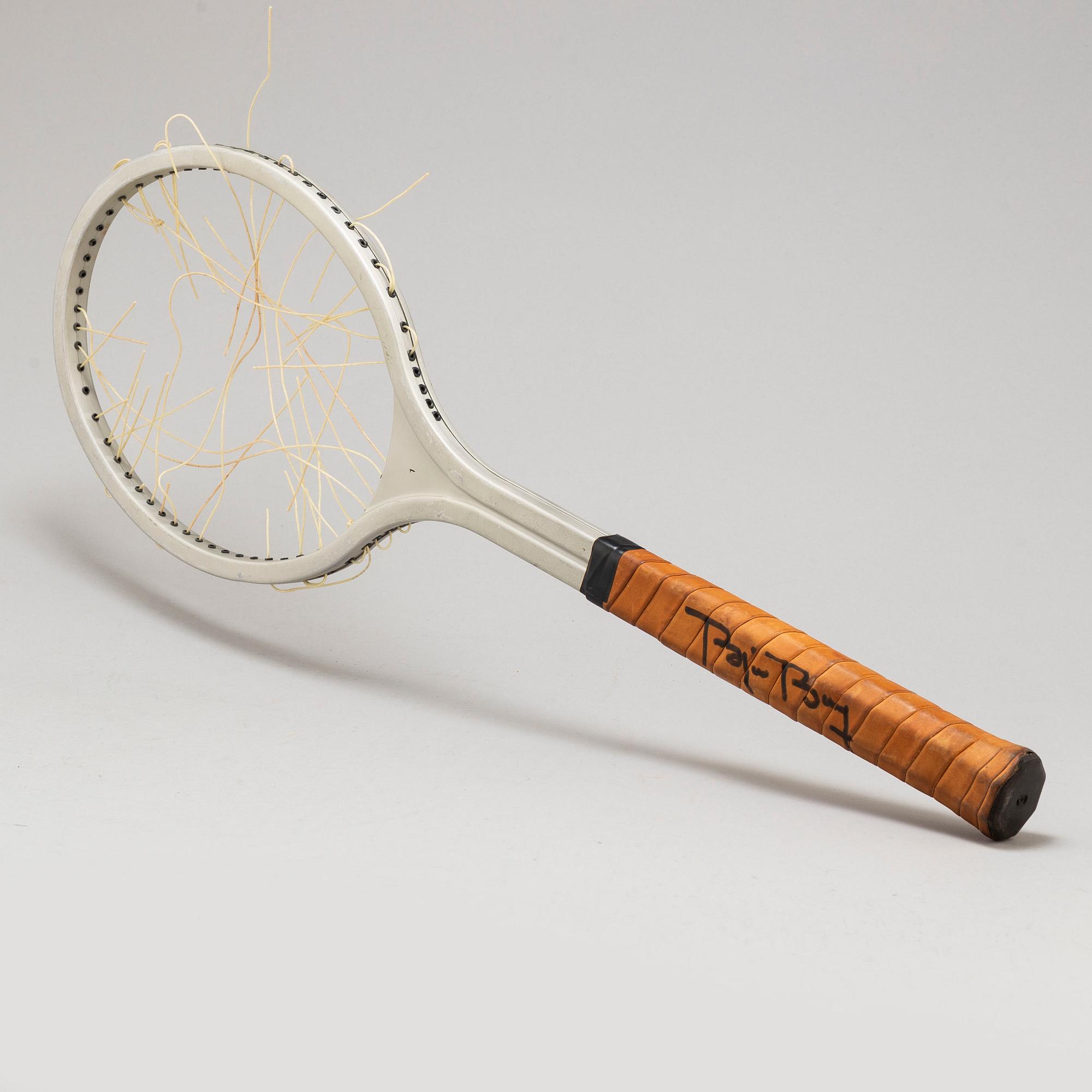 BJÖRN BORG, a personal  Browning aluminum test tennisracket, 1978-79.