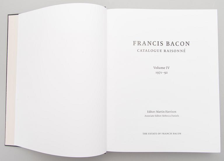 A book series five volumes " "Francis Bacon, Catalogue Raisonné".