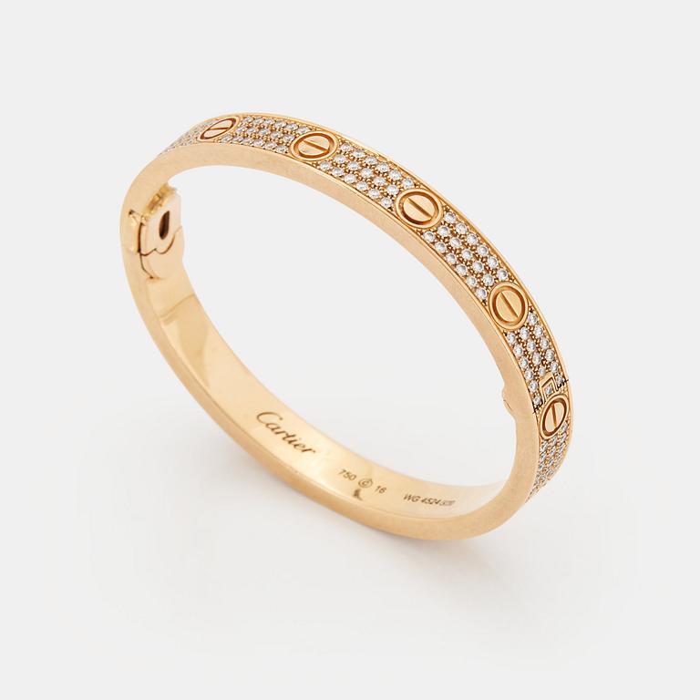 A Cartier "Love" bracelet.