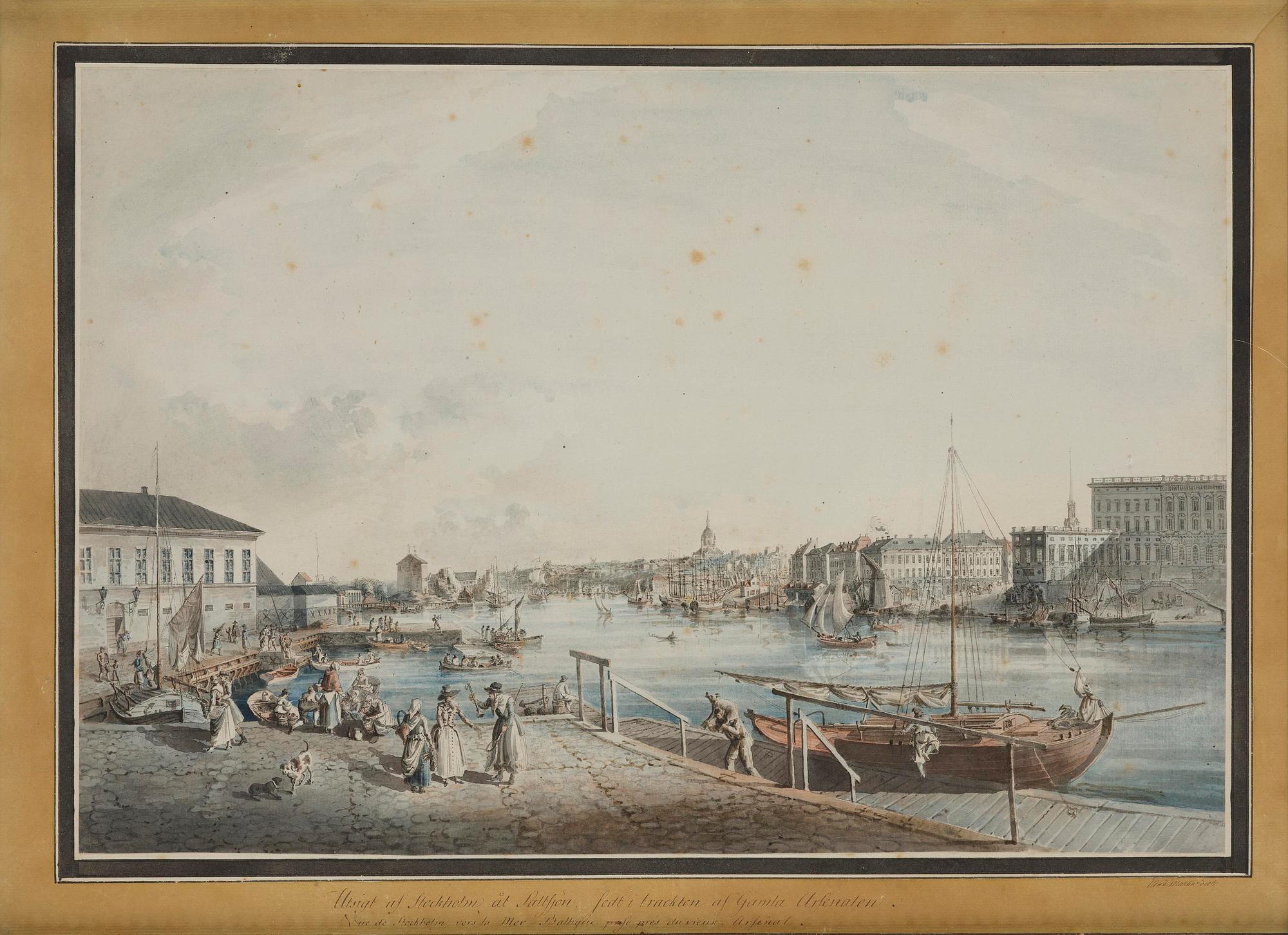 Johan Fredrik Martin, ”Stockholm åt Saltsjön" ("Utsigt af Stockholm tagen ifrån ingången till Blasieholmen").