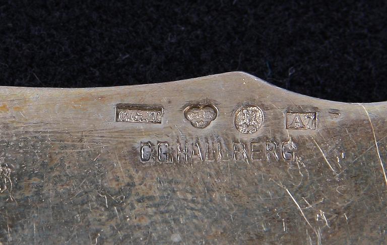 BESTICKSDELAR, 10 st, silver.