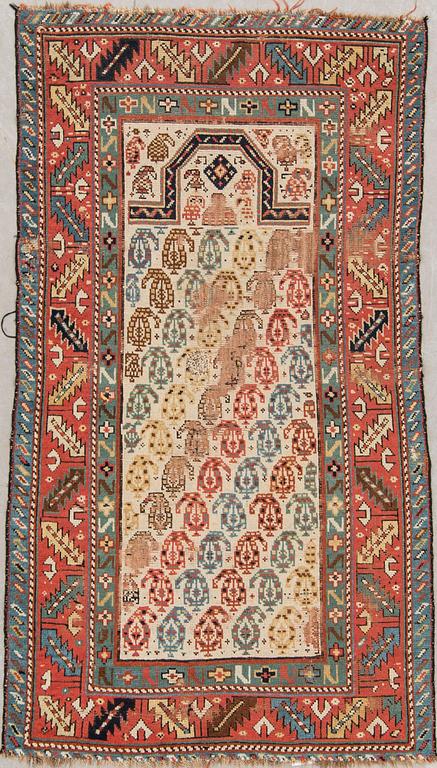 BÖNEMATTA, antik, Kaukasisk, ca 157 X 87 cm.