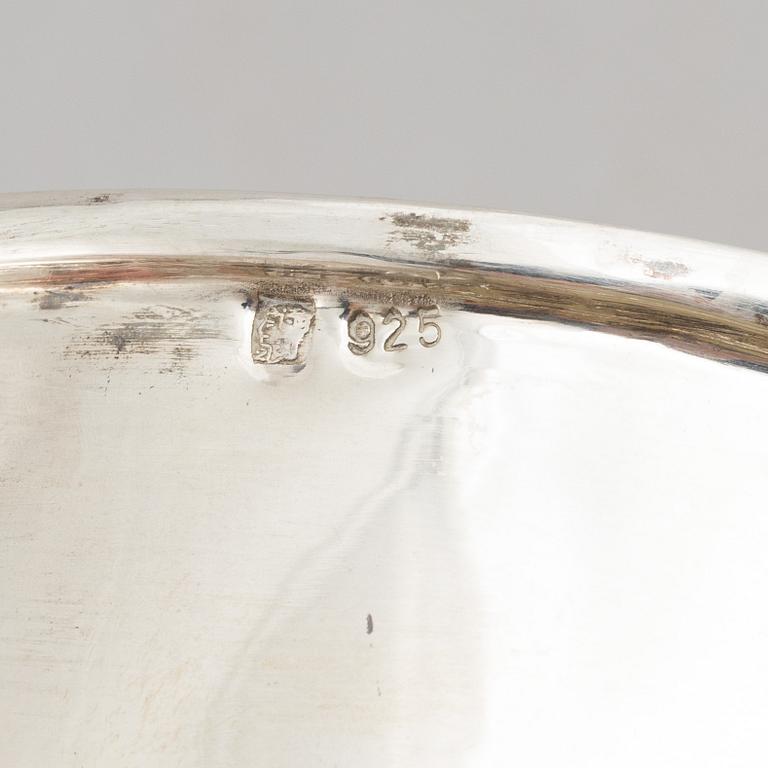 Coasters, ett par, sterlingsilver, 1900-tal.