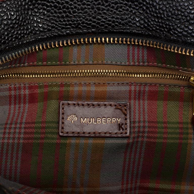 MULBERRY, a scotchgrain leather bag.
