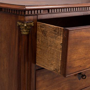 A northern european chestof drawers, early 19th century.