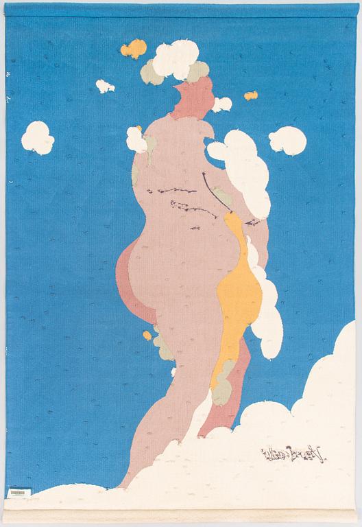 Pauli Vuorisalo, A signed wall textile 'Aurora' from late 20th century.