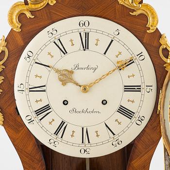 A rococo-style bracket clock, 20th century incorporating older elements.