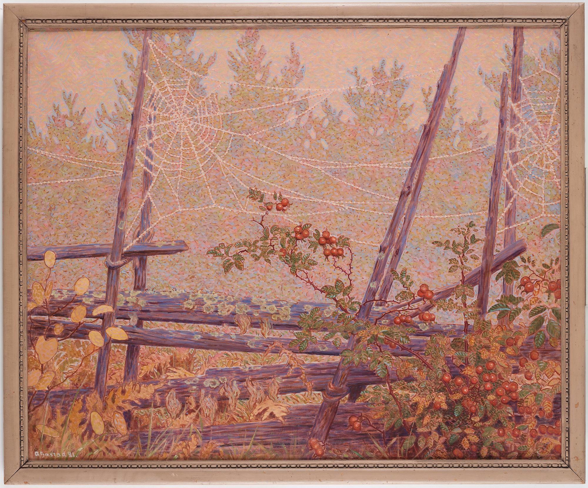 Gustaf Fjaestad, Höst vid gärdesgården.