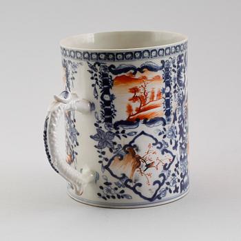 MUGG, porslin, Kina, Qianlong 1736-1795.