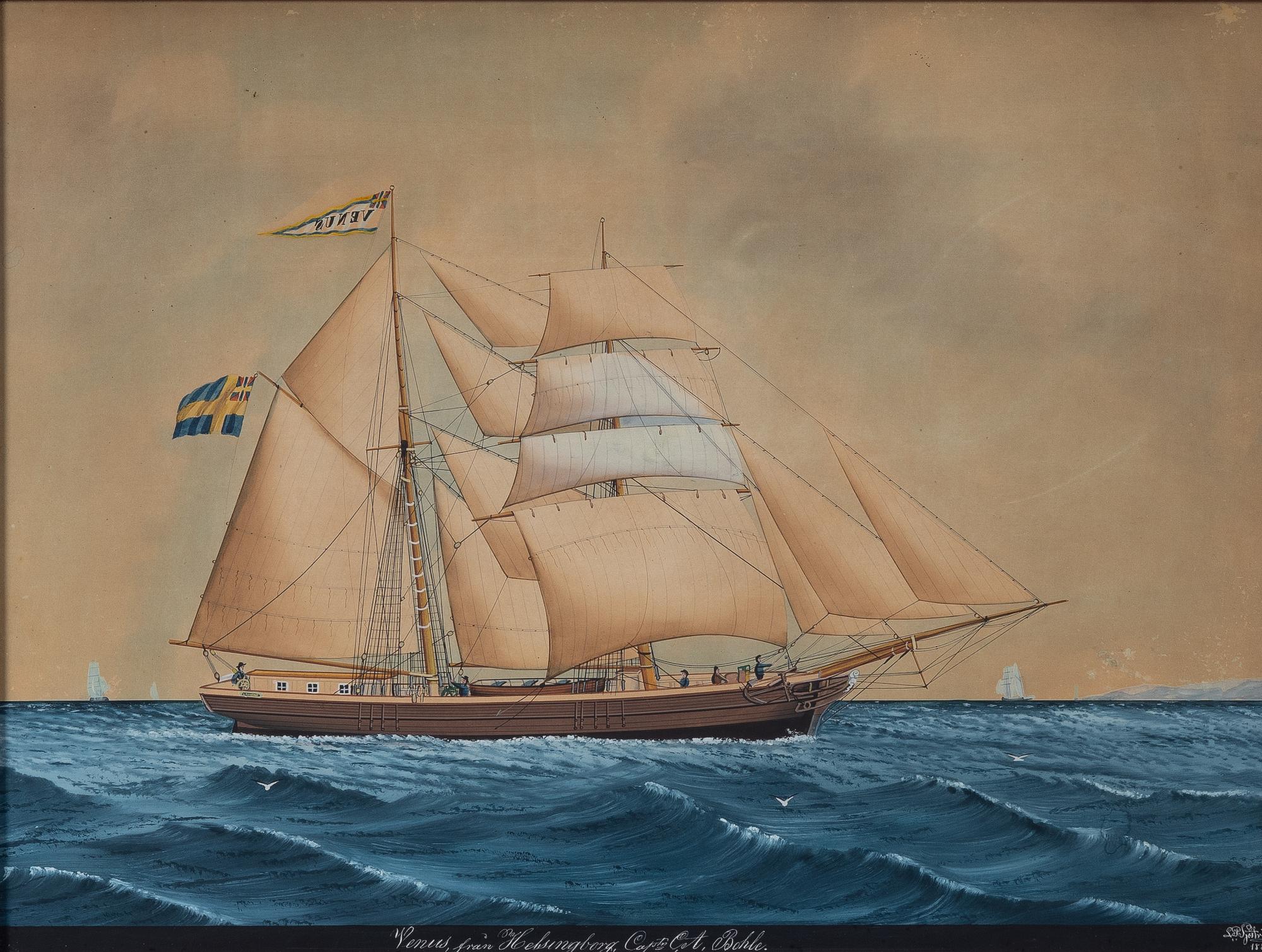 Lars Petter Sjöström, Kuttern "Fredrika" från Malmö.