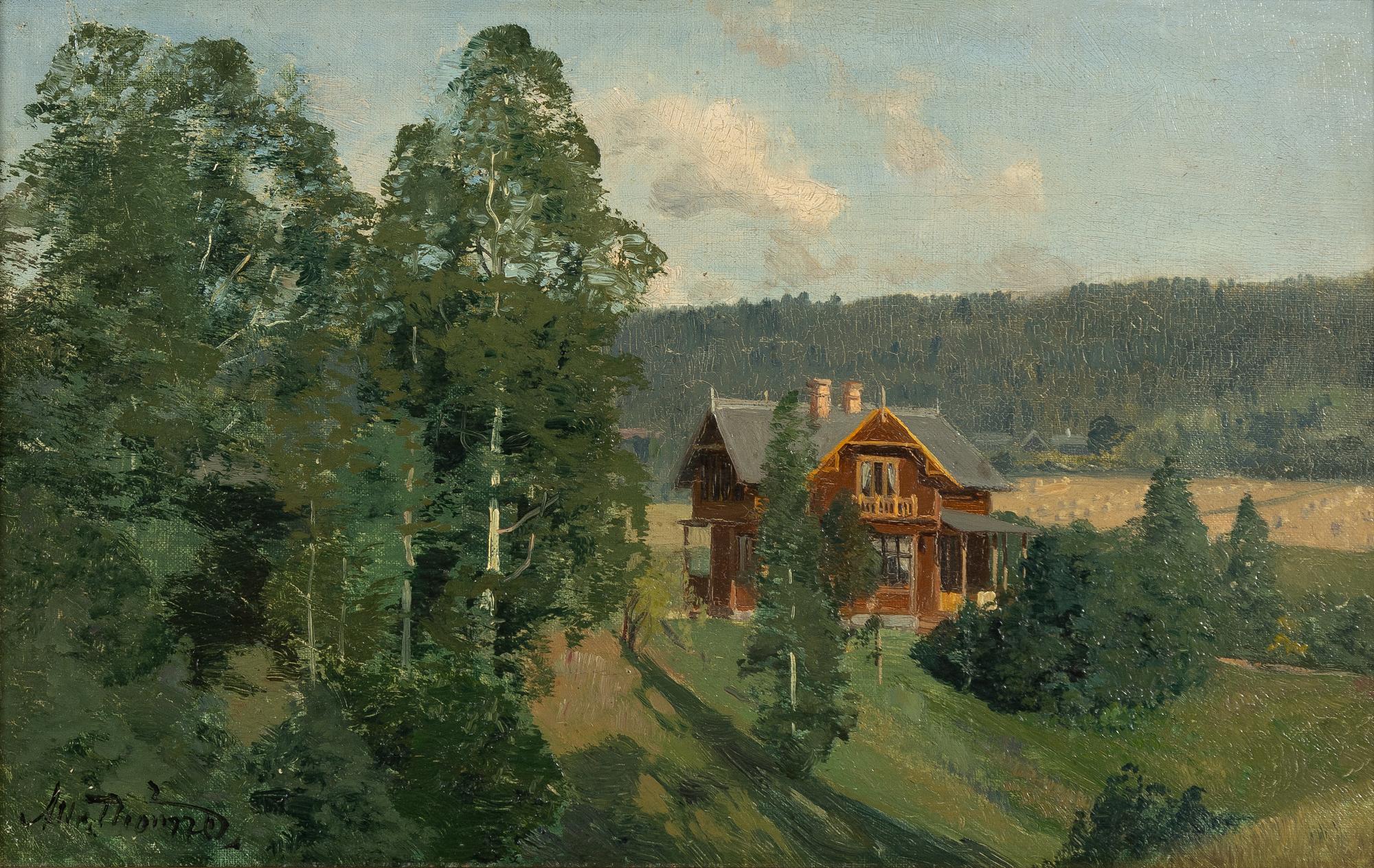 Alfred Thörne,  Vy av Karsfors.