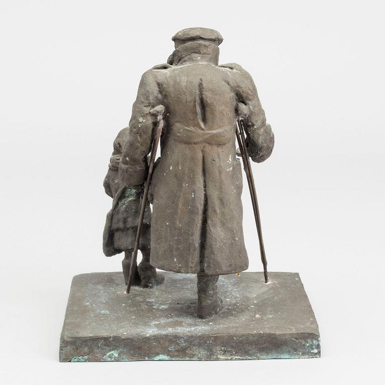 EINO HANSKI, skulptur, brons, osignerad.