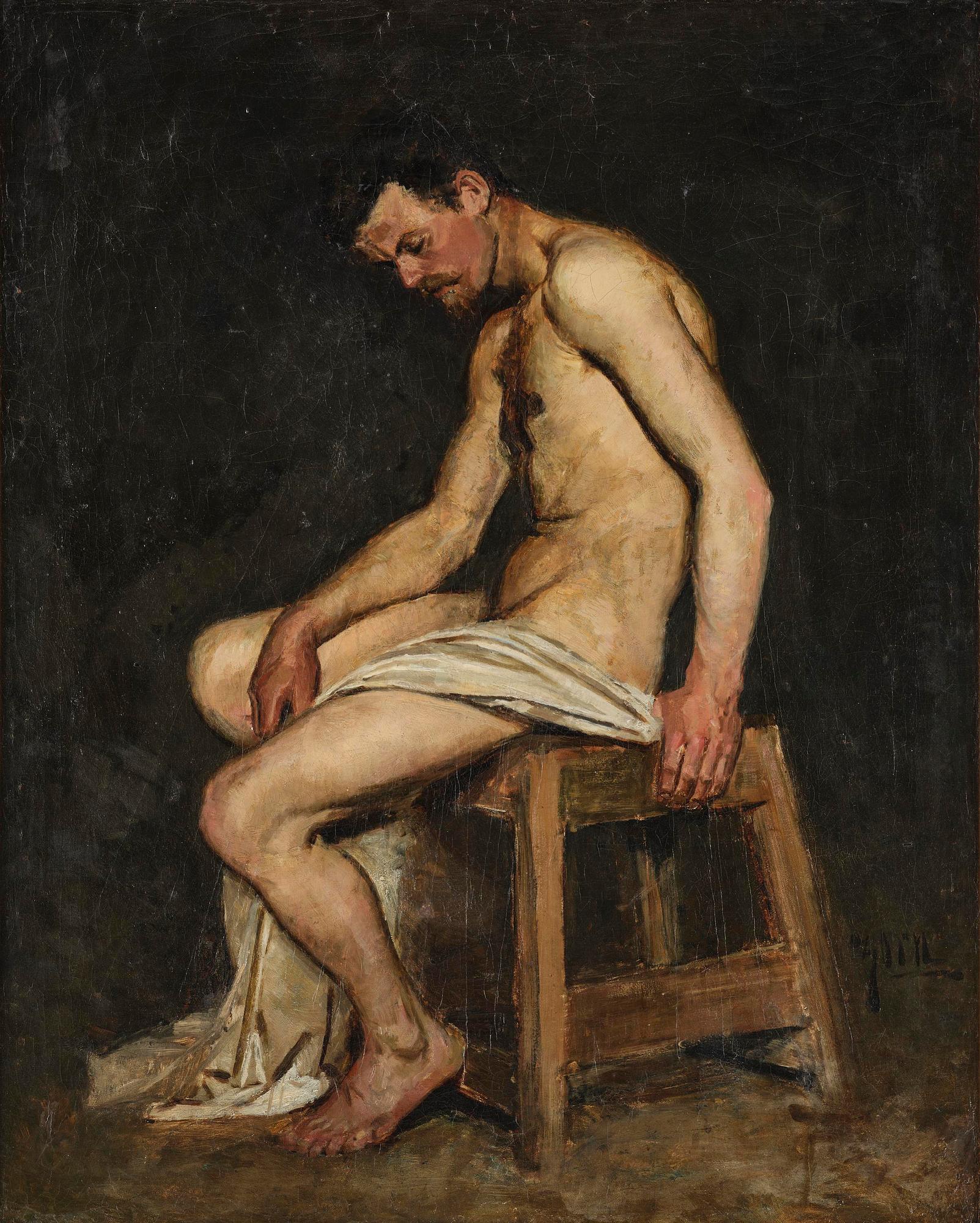Anders Zorn, The model Skald, academy janitor.