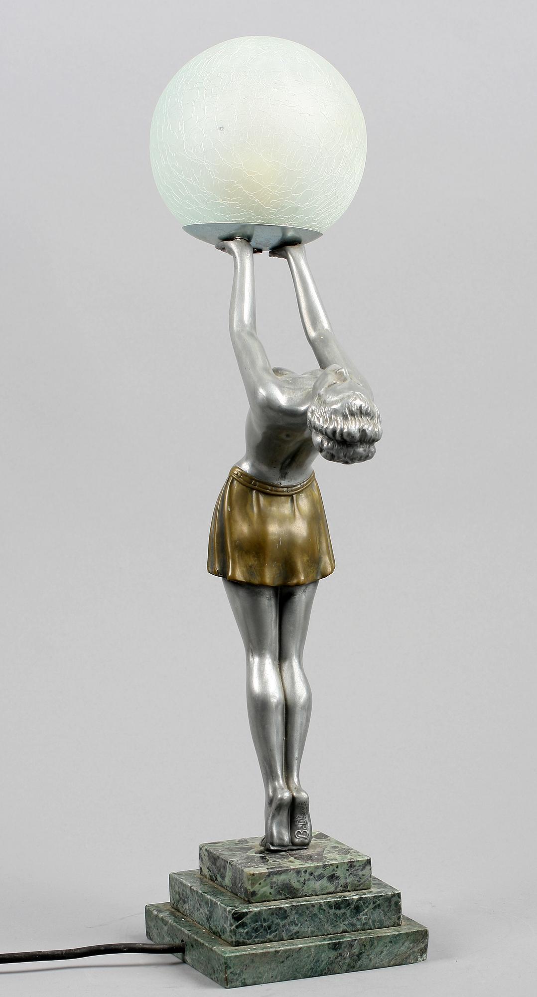 BORDSLAMPA, art deco, 1900-talets första hälft.