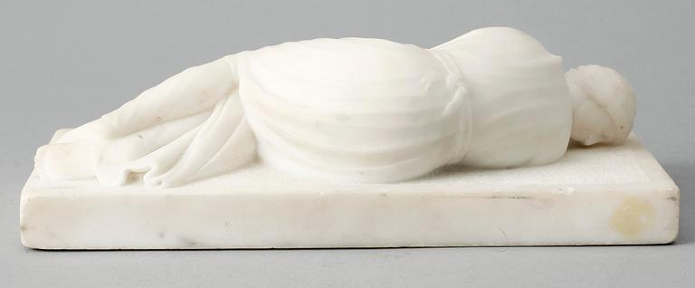 OKÄND KONSTNÄR, skulptur, marmor, 1900-tal.