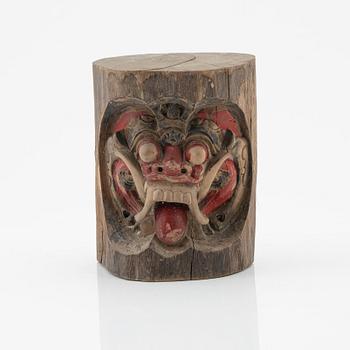 A group of four wood carvings, Indoniesia, Jakarta, 20th Century.