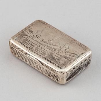 Dosa, silver, kontrollör Andrej  Antonowitsch Kowalskij, Moskva, Ryssland 1827-56.
