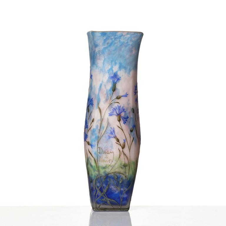 Daum Frères, an Art Nouveau cameo glass vase, Nancy, France.