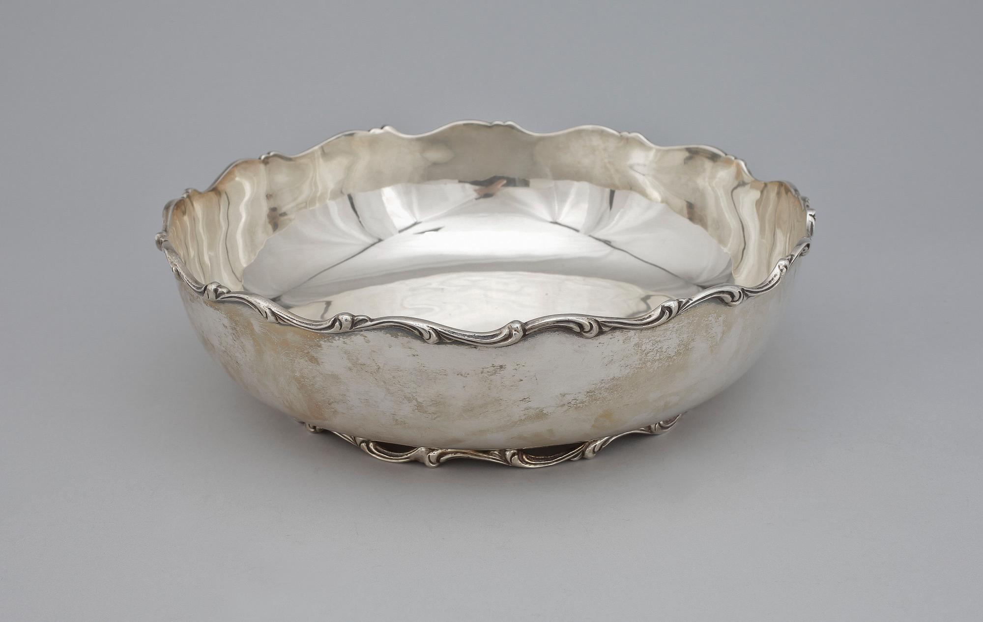SKÅL, silver, Mexiko, 1900-talets slut. Vikt ca1450g.